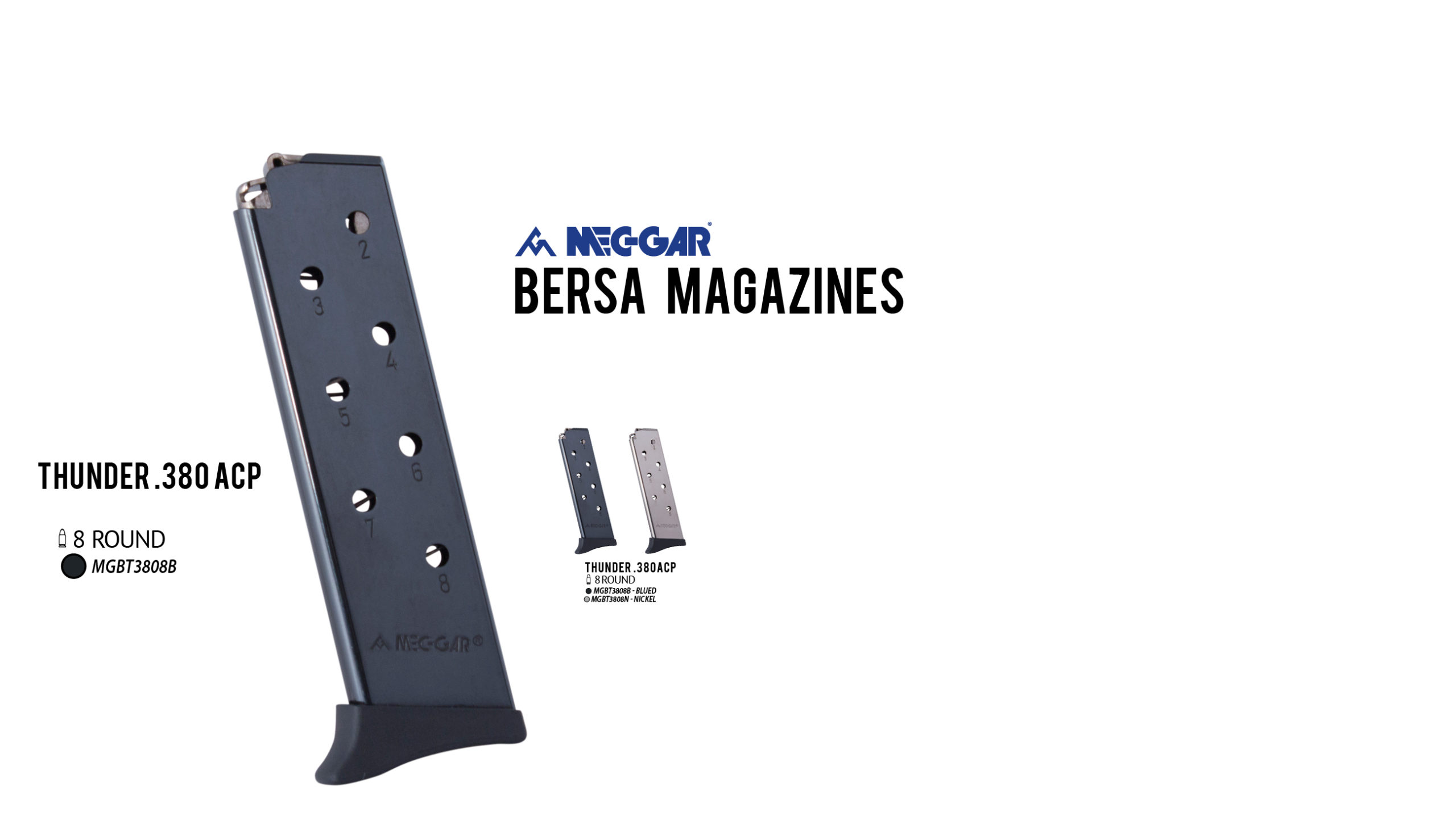 Mec-gar Pistol Magazines for Bersa Firearms