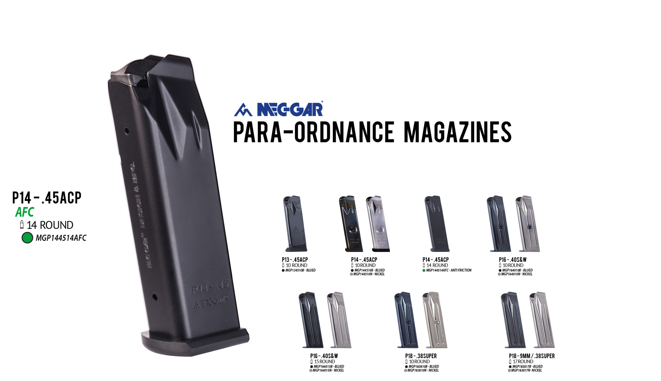 Para-Ordnance Pistol Magazines by Mec-gar